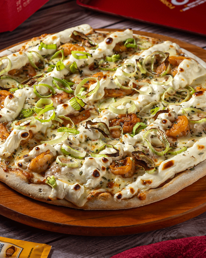 Pizza de abobrinha da Forneria Carioca