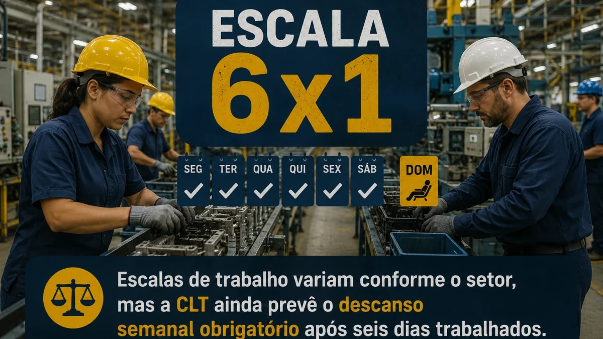 Escala 6x1 na CLT e impactos na jornada de trabalho